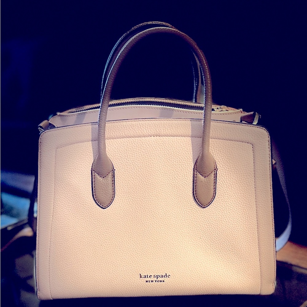 Kate Spade New York Knott Medium Satchel 
Color block Nude/chalk pink&tan